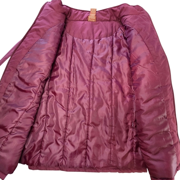 Texas A&M Aggies Jacket Women’s Large Maroon White Puffer Coat - Picture 4 of 7